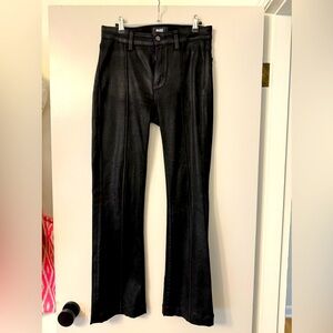 High Rise Laurel Canyon - Black Fog Luxe Coating PAIGE Size 29 Denim